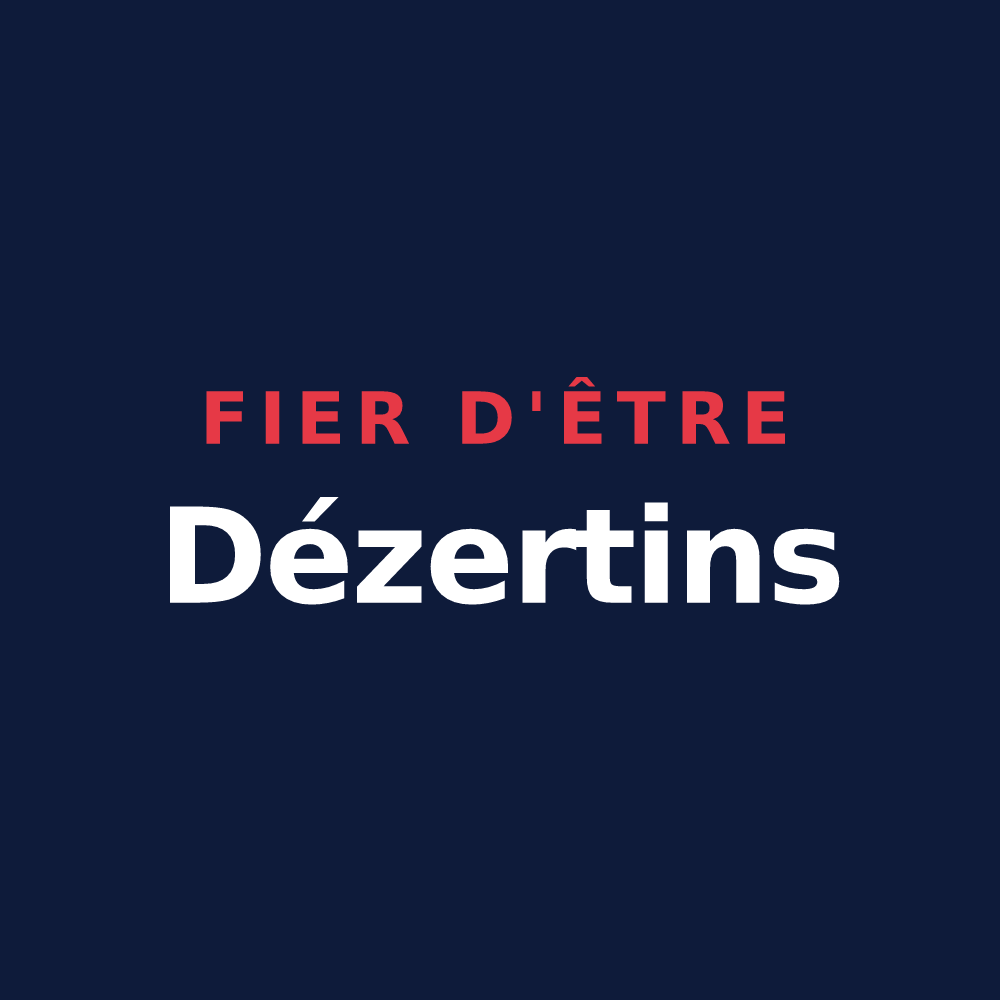 T-shirt « Fier d'être Dézertins » — design pour Le Dézert