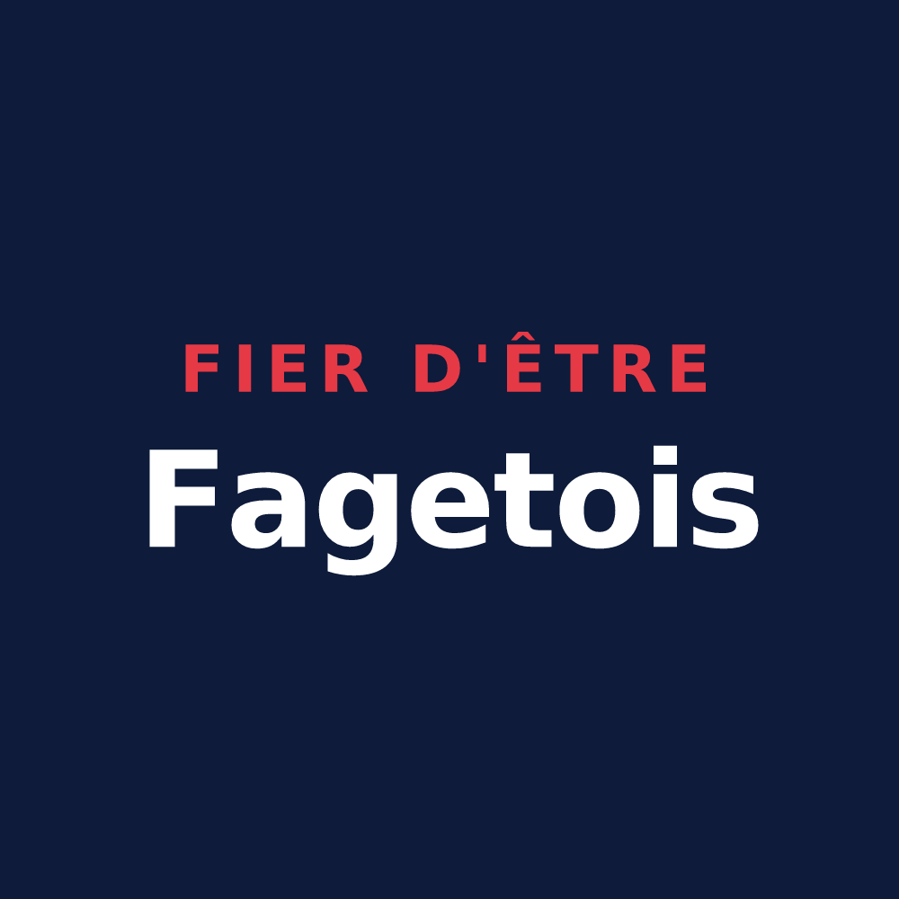 T-shirt « Fier d'être Fagetois » — design pour Le Faget