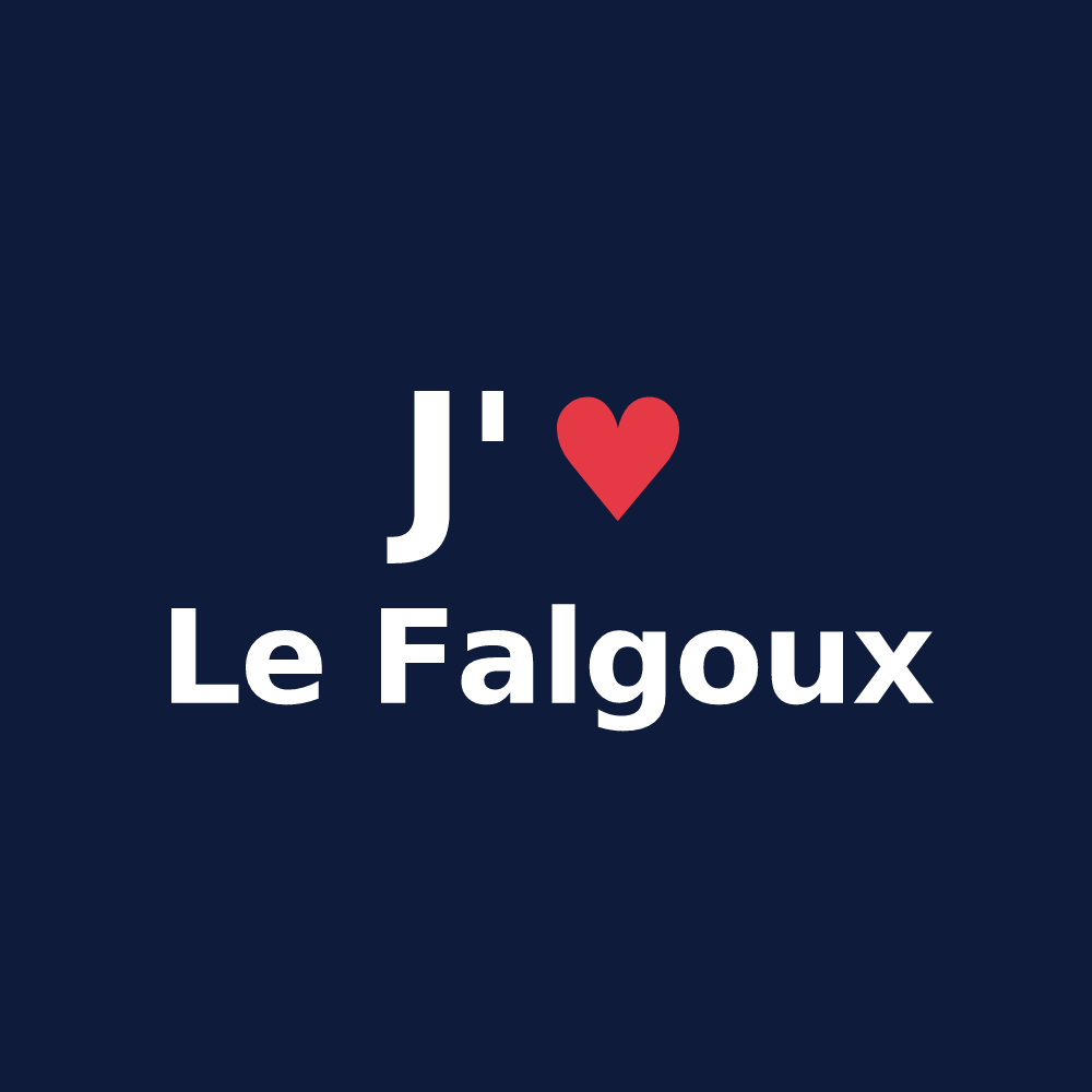 T-shirt personnalisé Le Falgoux — design J'aime Le Falgoux
