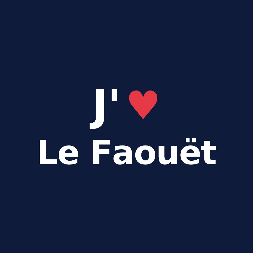 T-shirt personnalisé Le Faouët — design J'aime Le Faouët
