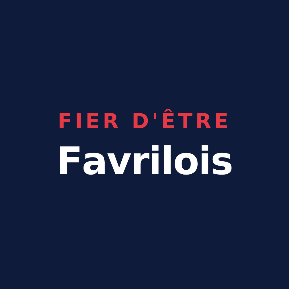 T-shirt « Fier d'être Favrilois » — design pour Le Favril