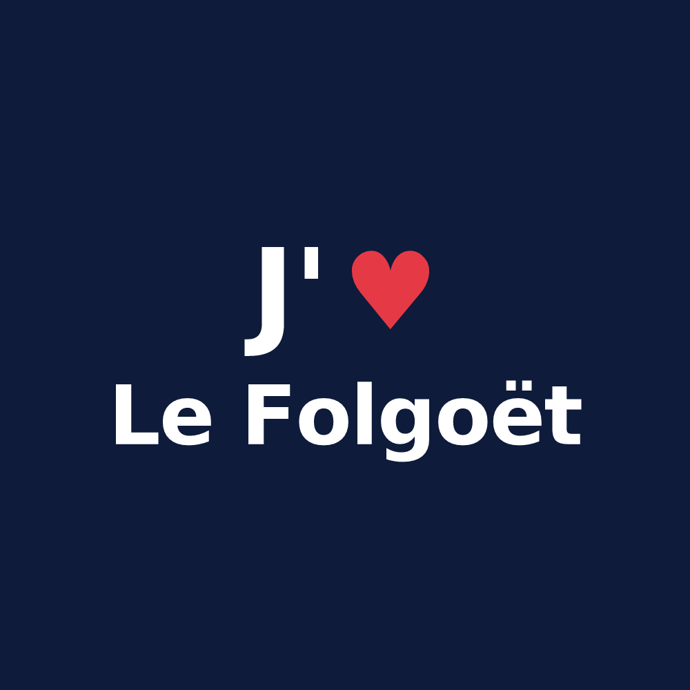 T-shirt personnalisé Le Folgoët — design J'aime Le Folgoët