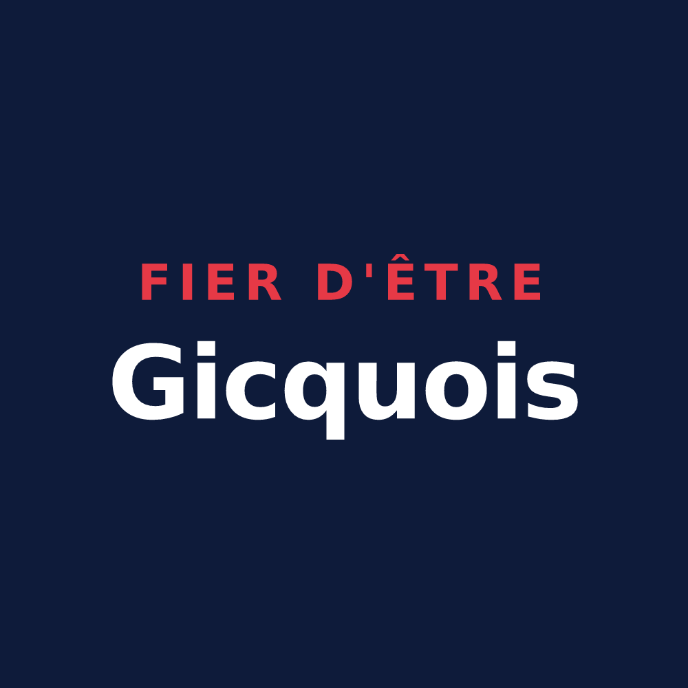 T-shirt « Fier d'être Gicquois » — design pour Le Gicq