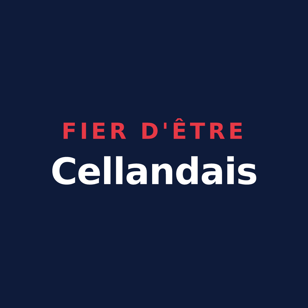 T-shirt « Fier d'être Cellandais » — design pour Le Grand-Celland