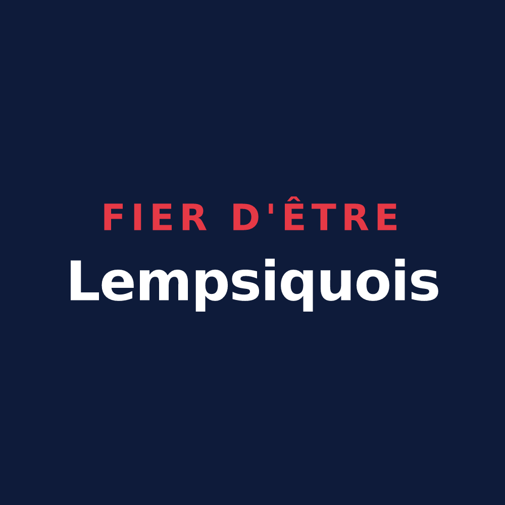 T-shirt « Fier d'être Lempsiquois » — design pour Le Grand-Lemps