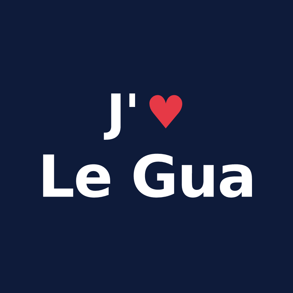 T-shirt personnalisé Le Gua — design J'aime Le Gua