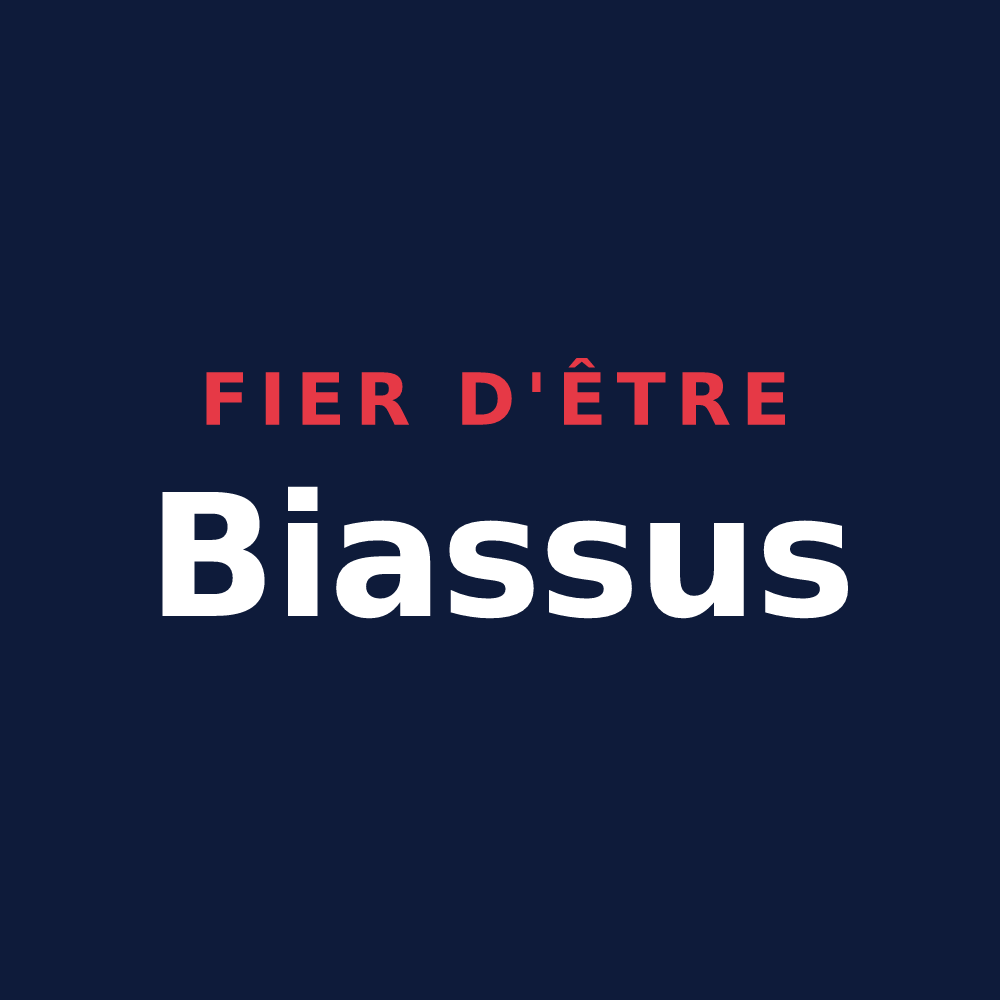 T-shirt « Fier d'être Biassus » — design pour Le Haut-Bréda