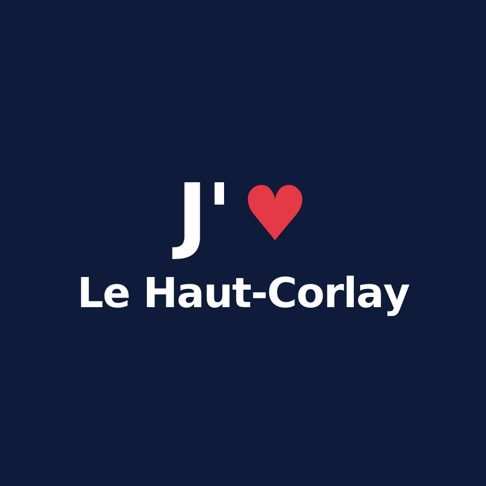 T-shirt personnalisé Le Haut-Corlay — design J'aime Le Haut-Corlay