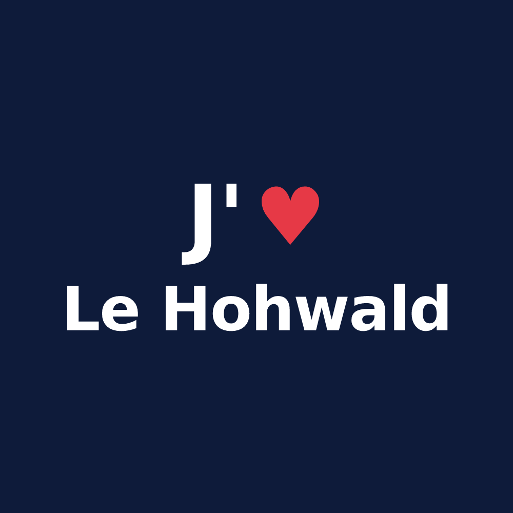 T-shirt personnalisé Le Hohwald — design J'aime Le Hohwald