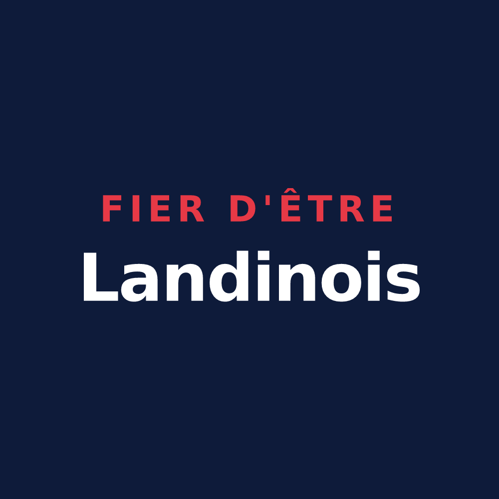 T-shirt « Fier d'être Landinois » — design pour Le Landin