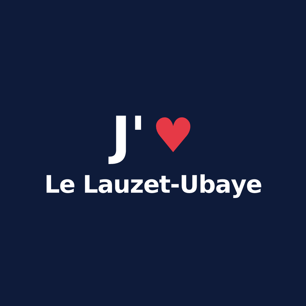 T-shirt personnalisé Le Lauzet-Ubaye — design « J'aime Le Lauzet-Ubaye » imprimé sur le t-shirt