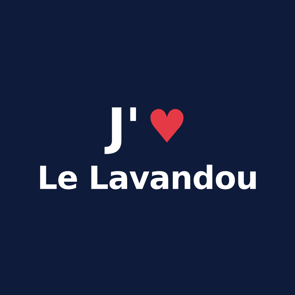 T-shirt personnalisé Le Lavandou — design « J'aime Le Lavandou » imprimé sur le t-shirt