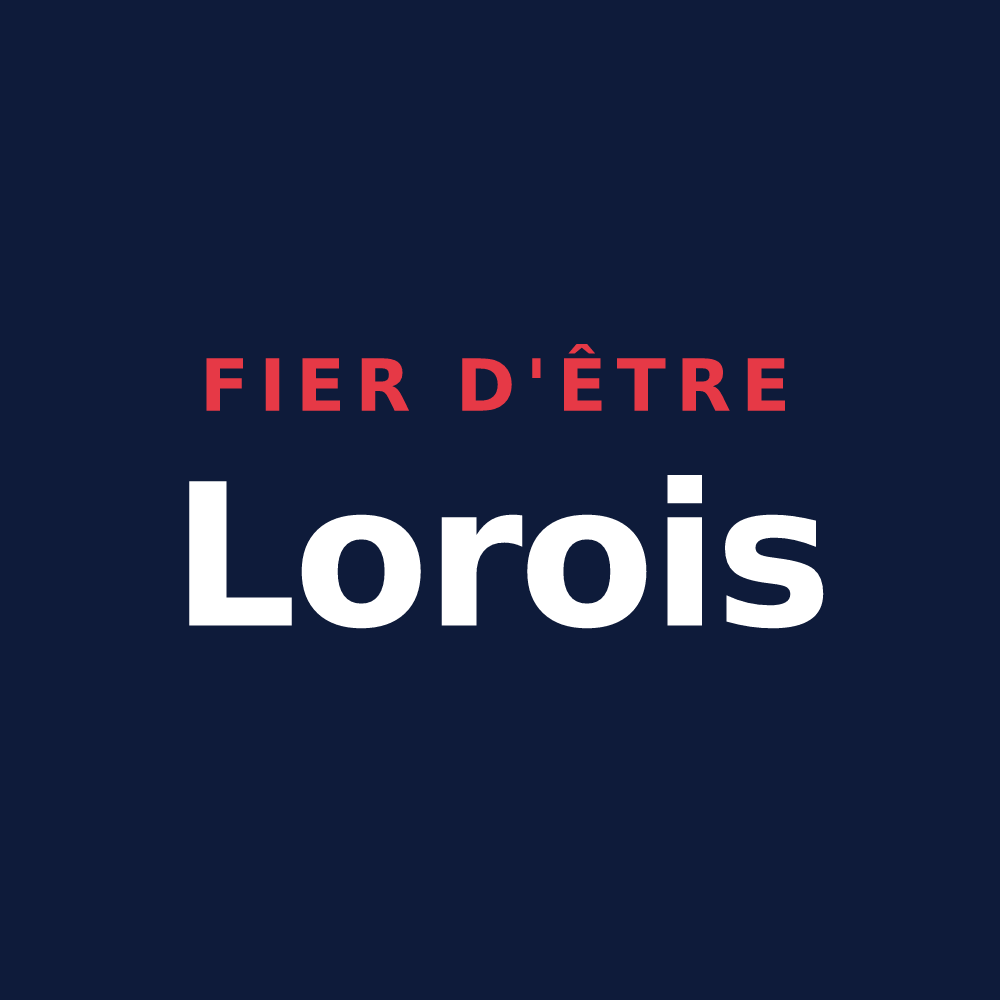 T-shirt « Fier d'être Lorois » — design pour Le Loreur