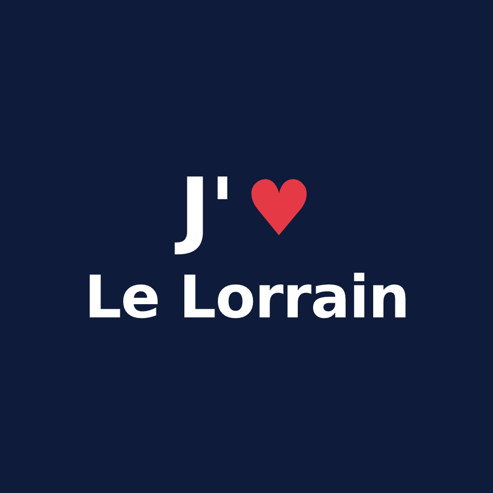 T-shirt personnalisé Le Lorrain — design J'aime Le Lorrain