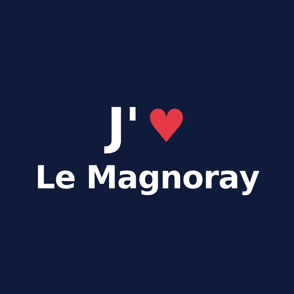 T-shirt personnalisé Le Magnoray — design J'aime Le Magnoray