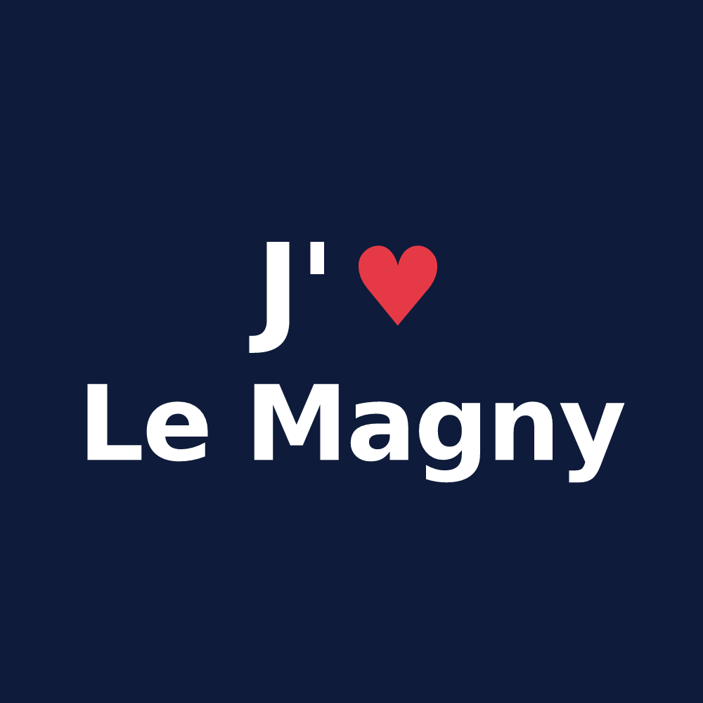 T-shirt personnalisé Le Magny — design J'aime Le Magny