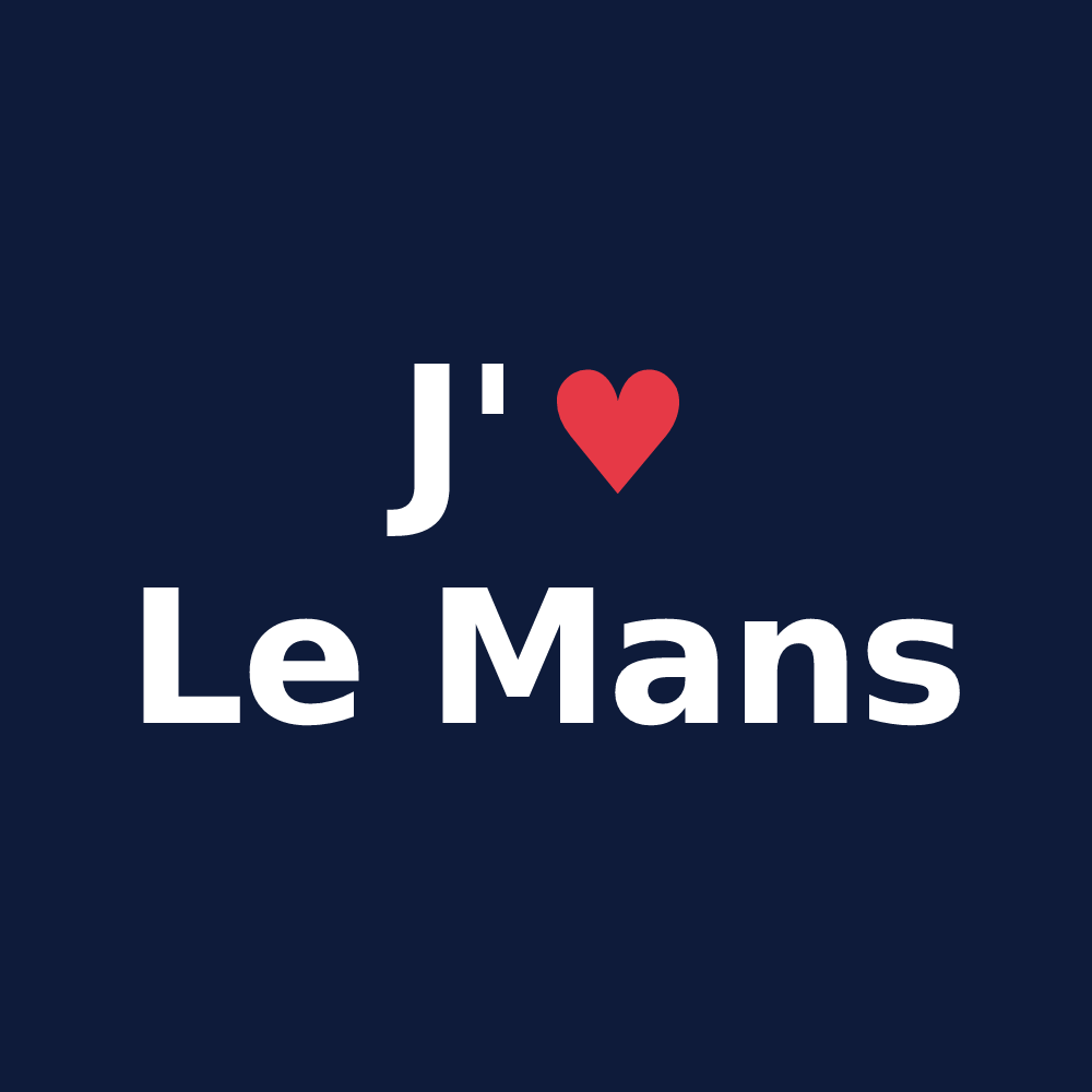 T-shirt personnalisé Le Mans — design J'aime Le Mans