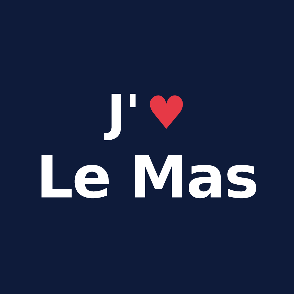 T-shirt personnalisé Le Mas — design J'aime Le Mas