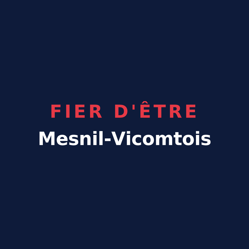 T-shirt « Fier d'être Mesnil-Vicomtois » — design pour Le Ménil-Vicomte