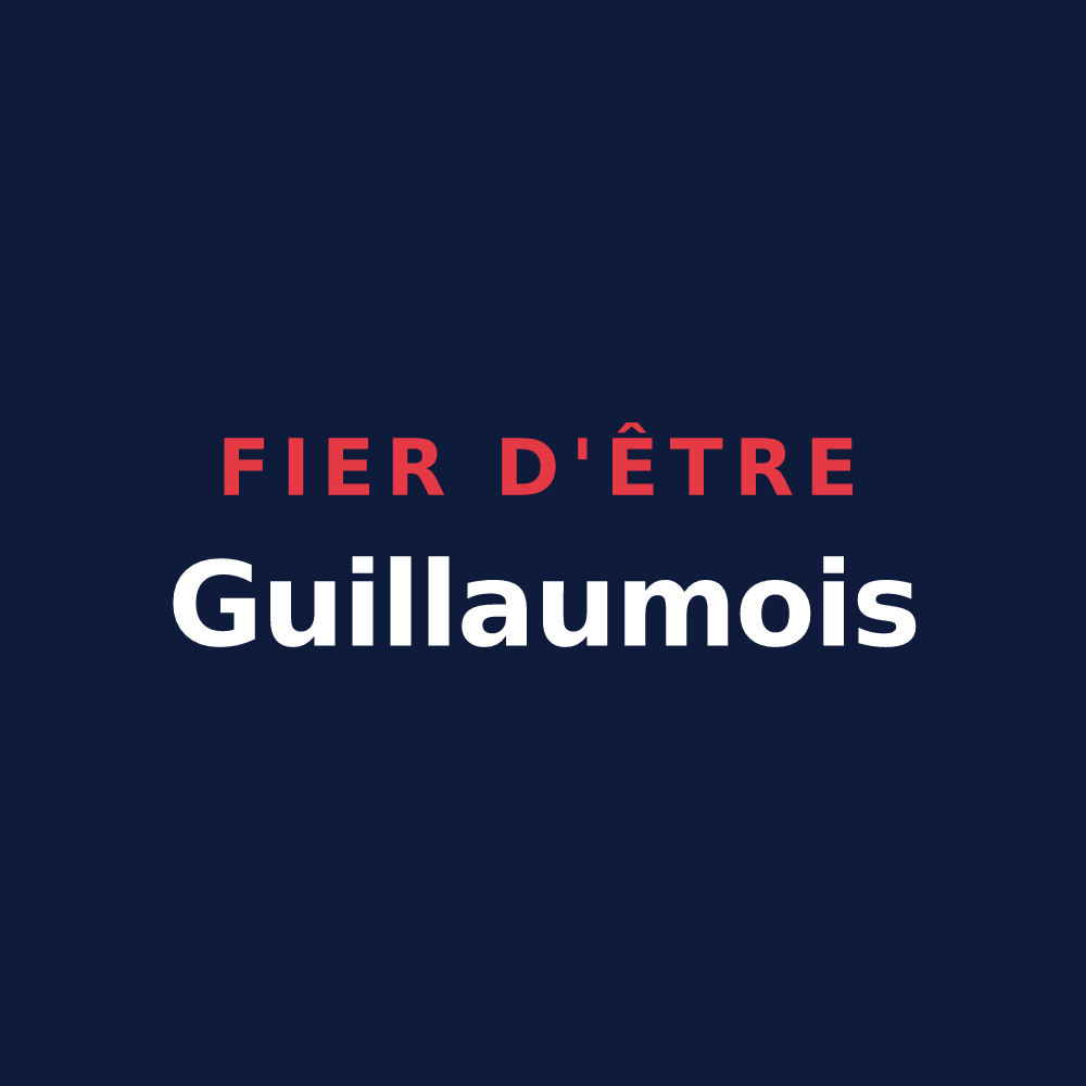 T-shirt « Fier d'être Guillaumois » — design pour Le Mesnil-Guillaume