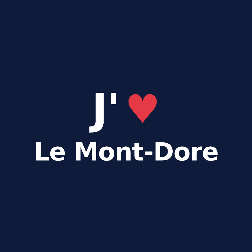 T-shirt personnalisé Le Mont-Dore — design J'aime Le Mont-Dore