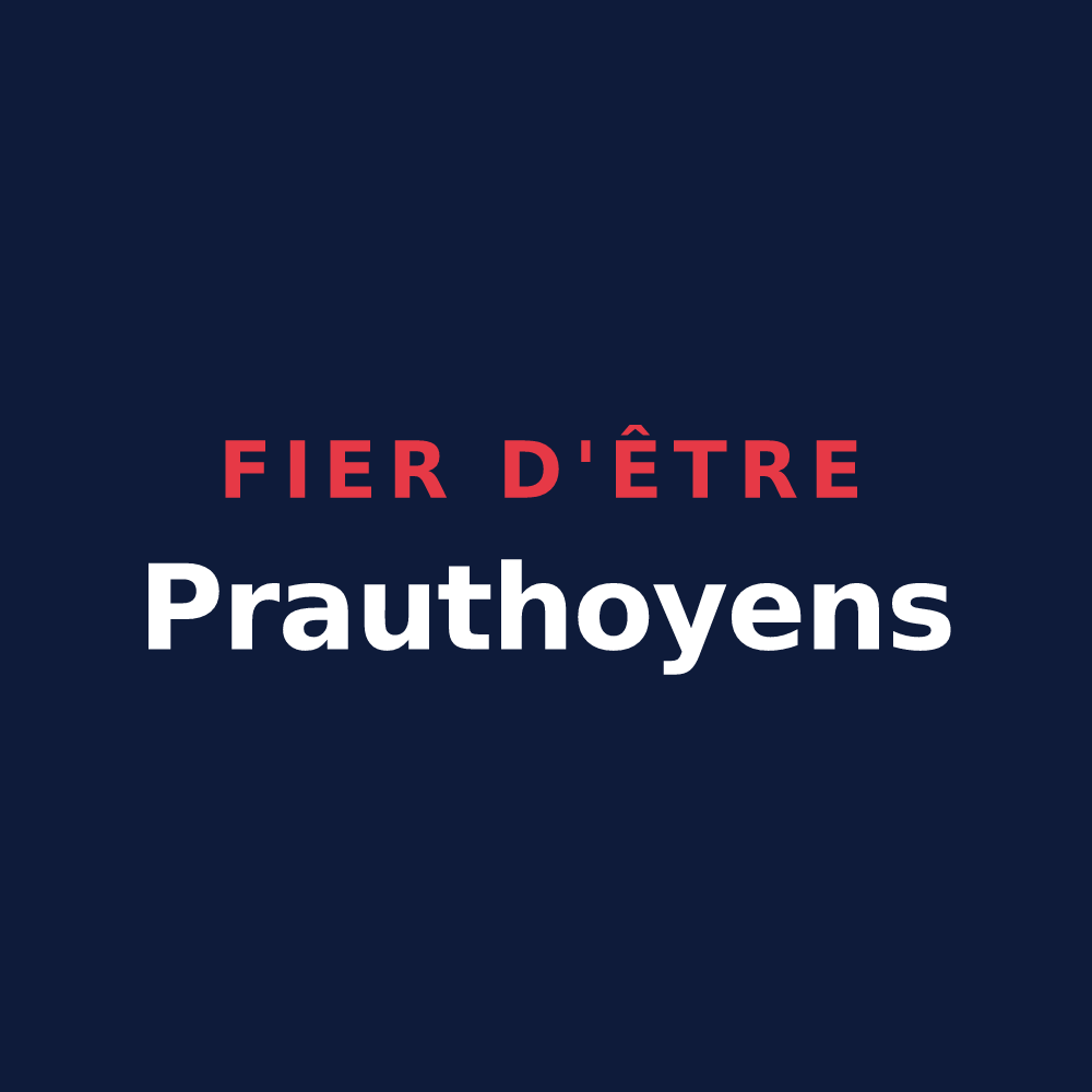 T-shirt « Fier d'être Prauthoyens » — design pour Le Montsaugeonnais