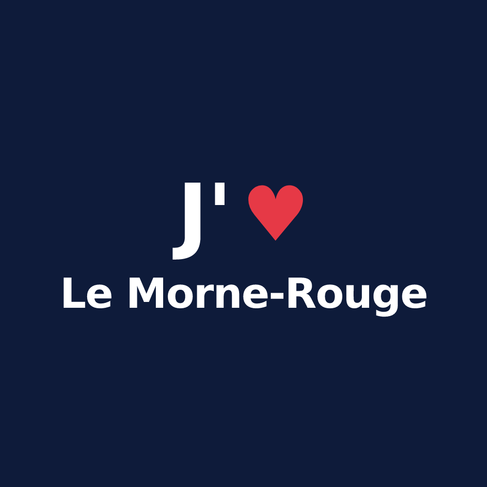 T-shirt personnalisé Le Morne-Rouge — design J'aime Le Morne-Rouge