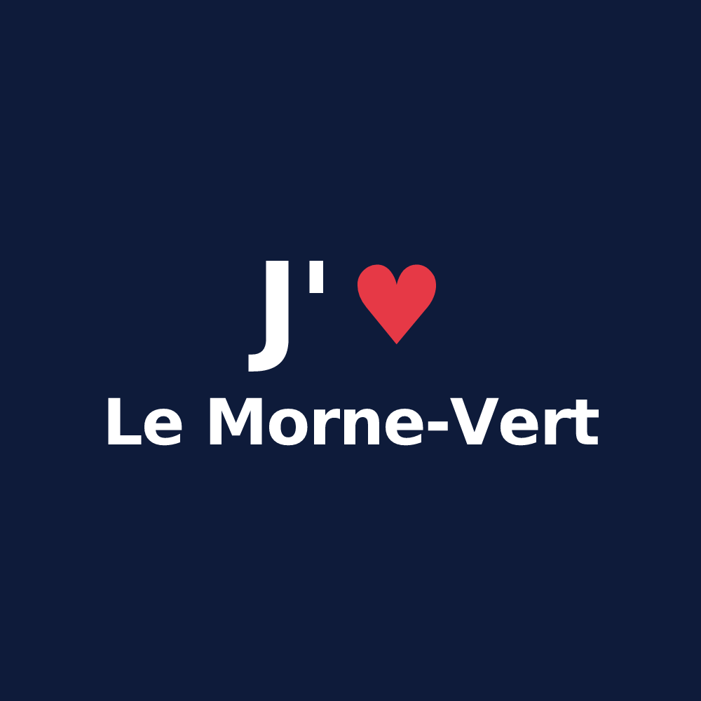 T-shirt personnalisé Le Morne-Vert — design J'aime Le Morne-Vert