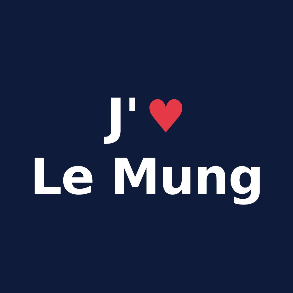 T-shirt personnalisé Le Mung — design J'aime Le Mung