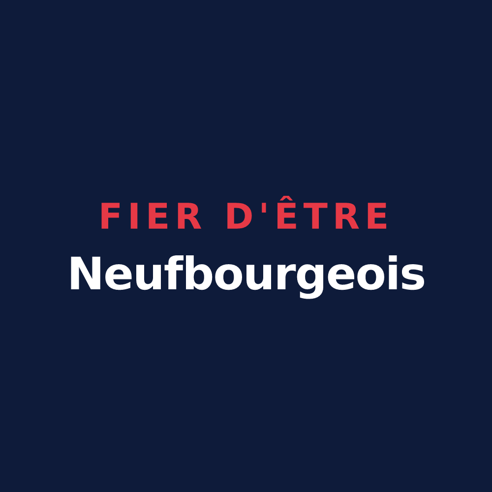 T-shirt « Fier d'être Neufbourgeois » — design pour Le Neufbourg