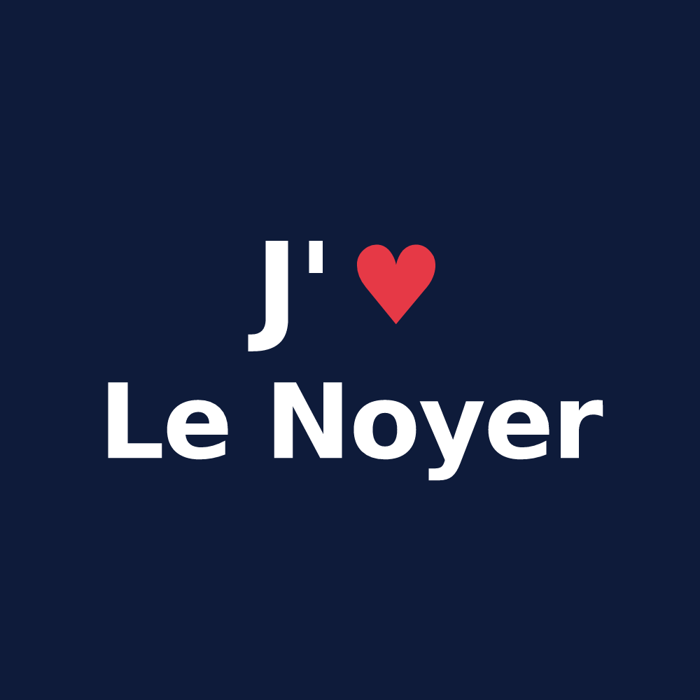 T-shirt personnalisé Le Noyer — design J'aime Le Noyer