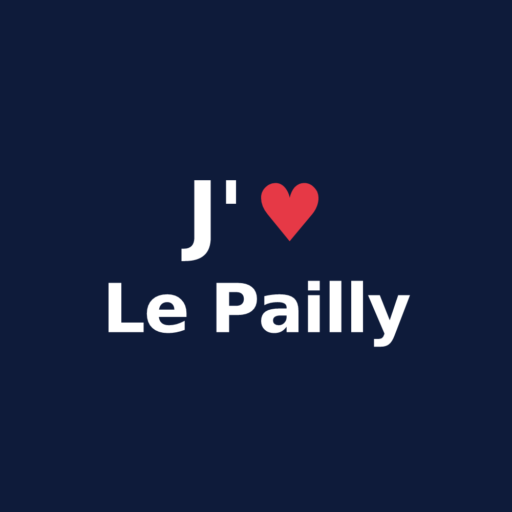 T-shirt personnalisé Le Pailly — design J'aime Le Pailly