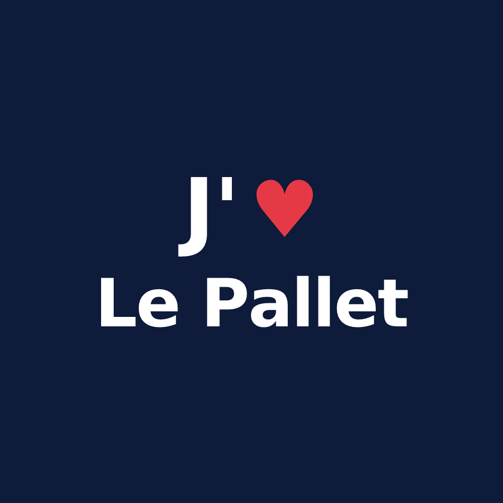 T-shirt personnalisé Le Pallet — design J'aime Le Pallet