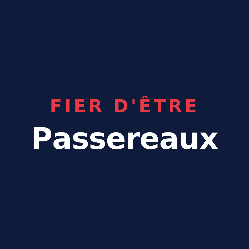 T-shirt « Fier d'être Passereaux » — design pour Le Pas
