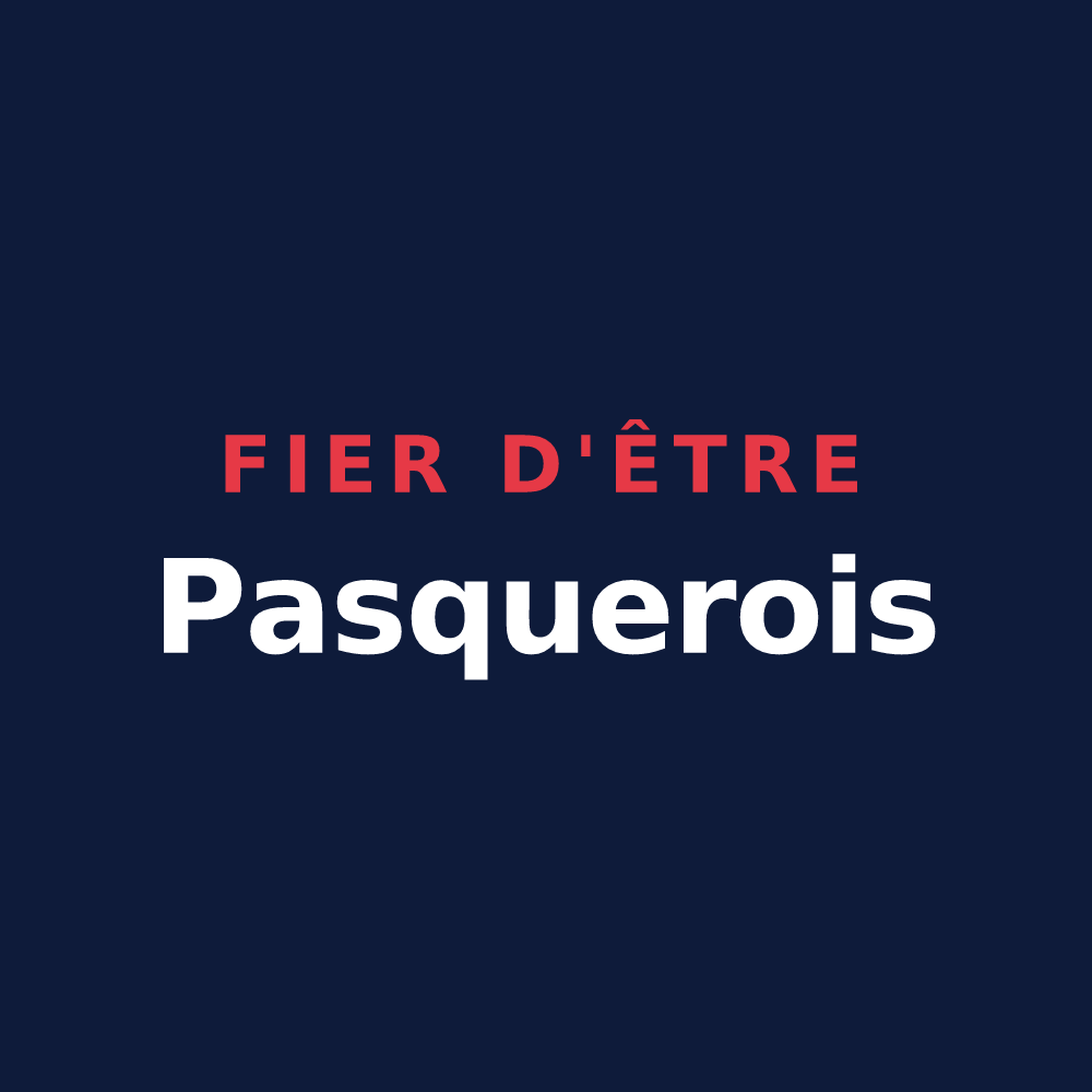 T-shirt « Fier d'être Pasquerois » — design pour Le Pasquier