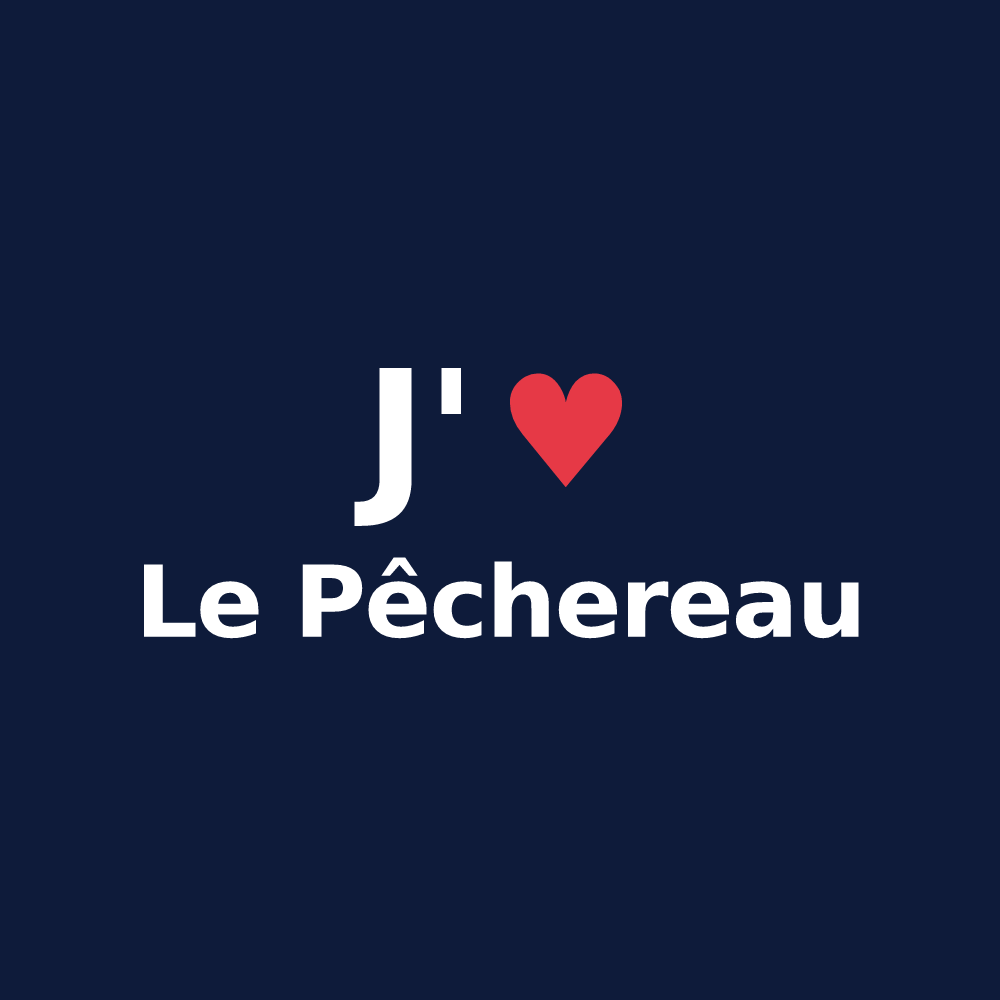 T-shirt personnalisé Le Pêchereau — design J'aime Le Pêchereau
