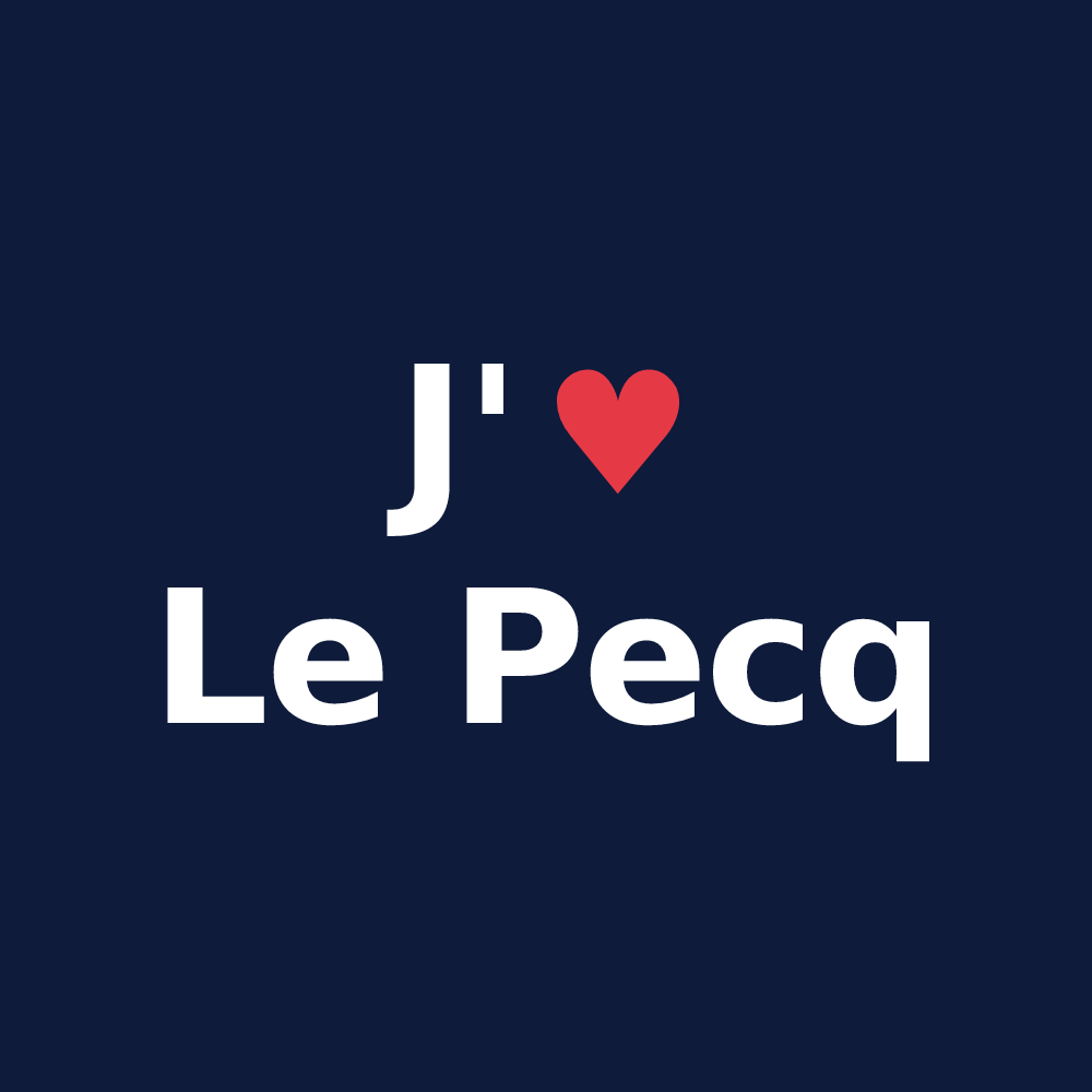 T-shirt personnalisé Le Pecq — design J'aime Le Pecq