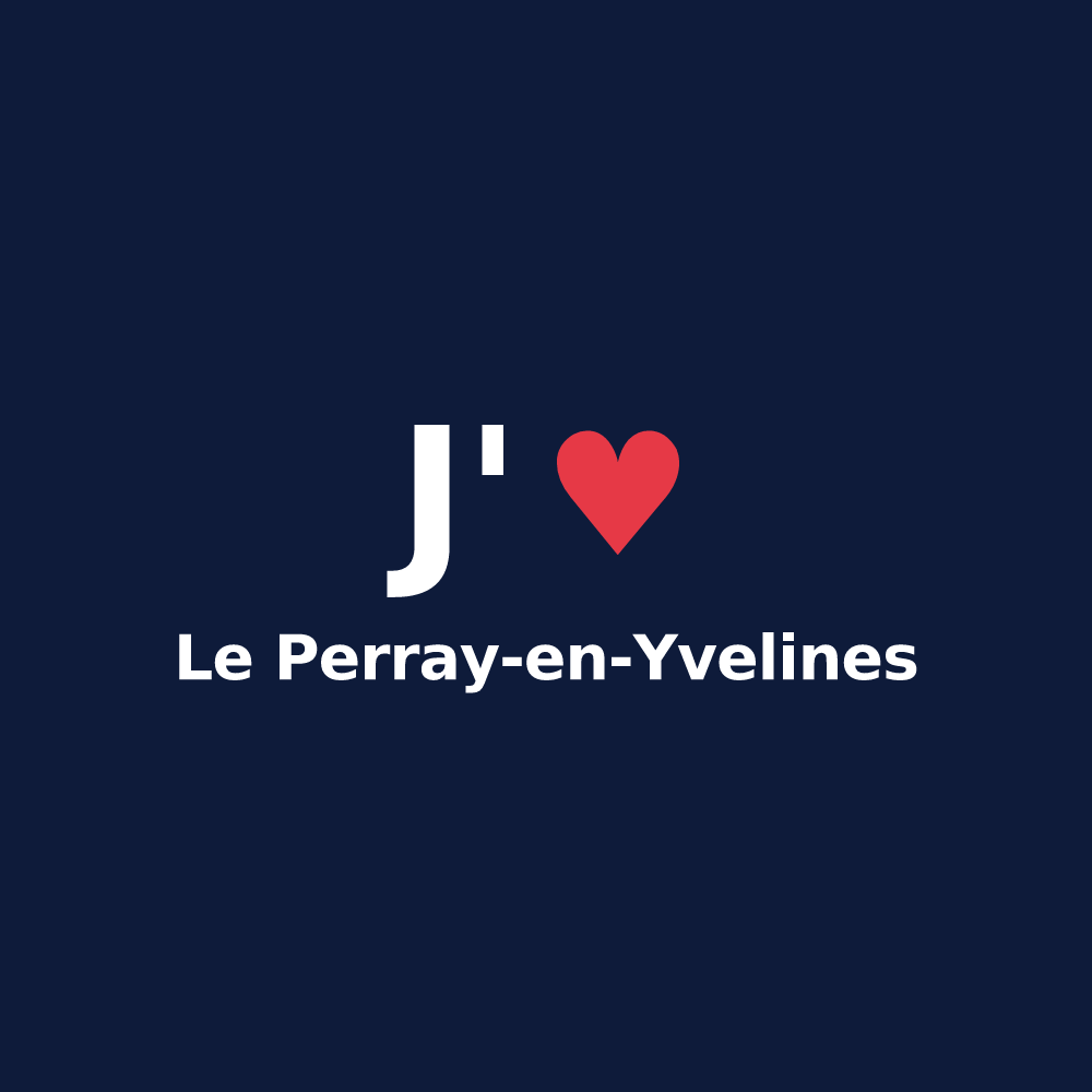 T-shirt personnalisé Le Perray-en-Yvelines — design J'aime Le Perray-en-Yvelines