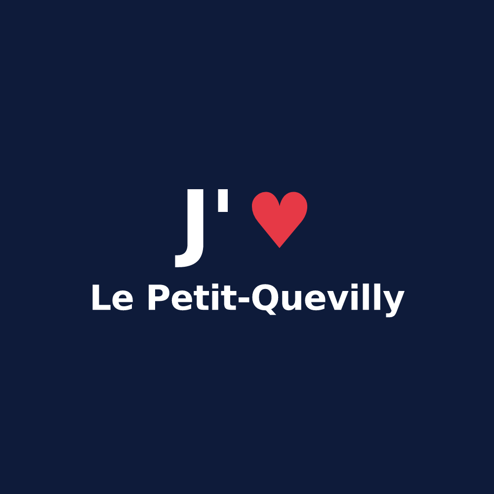 T-shirt personnalisé Le Petit-Quevilly — design J'aime Le Petit-Quevilly