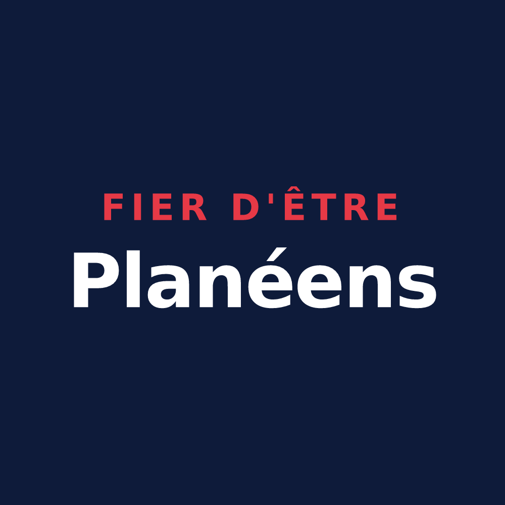 T-shirt « Fier d'être Planéens » — design pour Le Plan