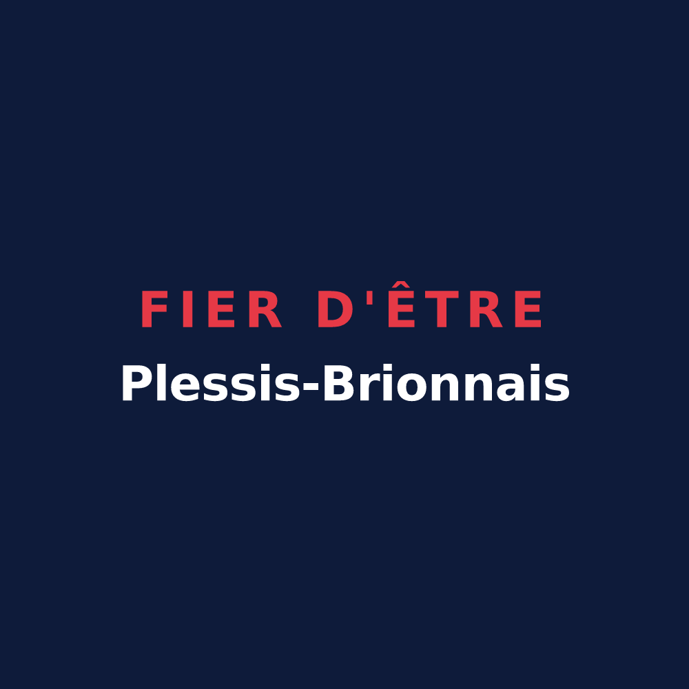 T-shirt « Fier d'être Plessis-Brionnais » — design pour Le Plessis-Brion