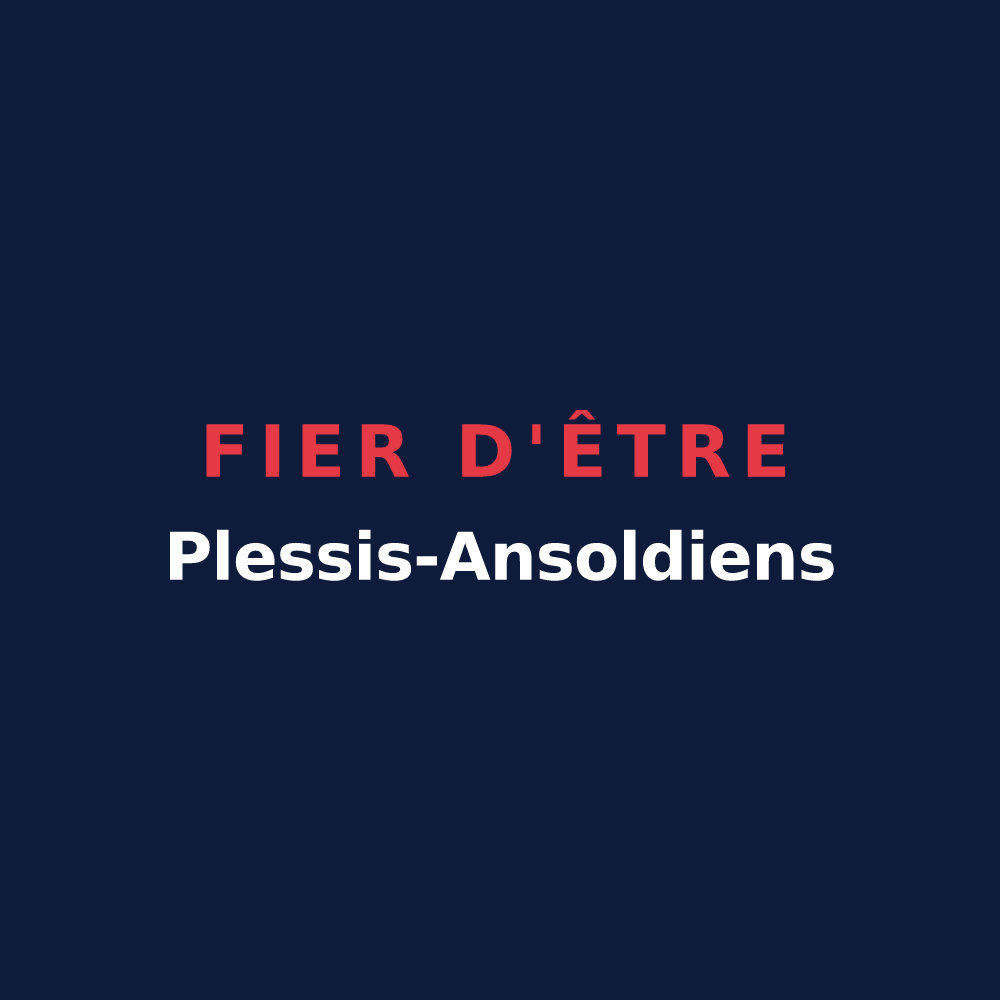 T-shirt « Fier d'être Plessis-Ansoldiens » — design pour Le Plessis-Feu-Aussoux