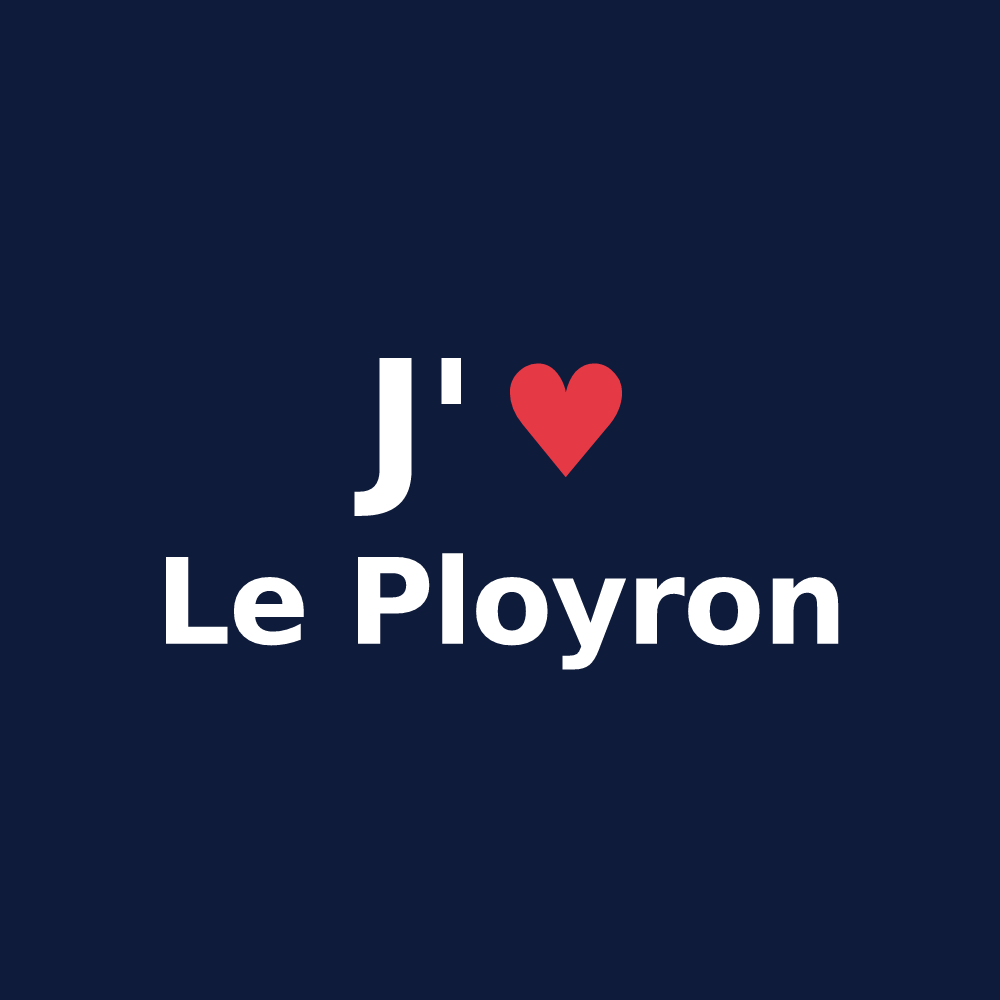 T-shirt personnalisé Le Ployron — design J'aime Le Ployron