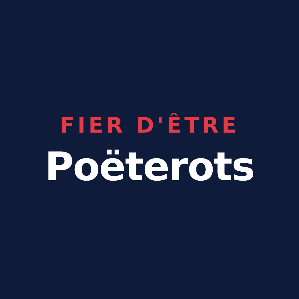 T-shirt « Fier d'être Poëterots » — design pour Le Poët-Célard