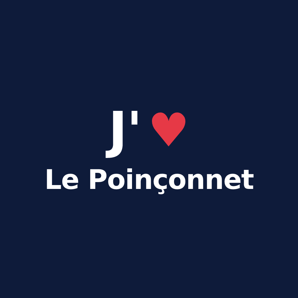 T-shirt personnalisé Le Poinçonnet — design J'aime Le Poinçonnet