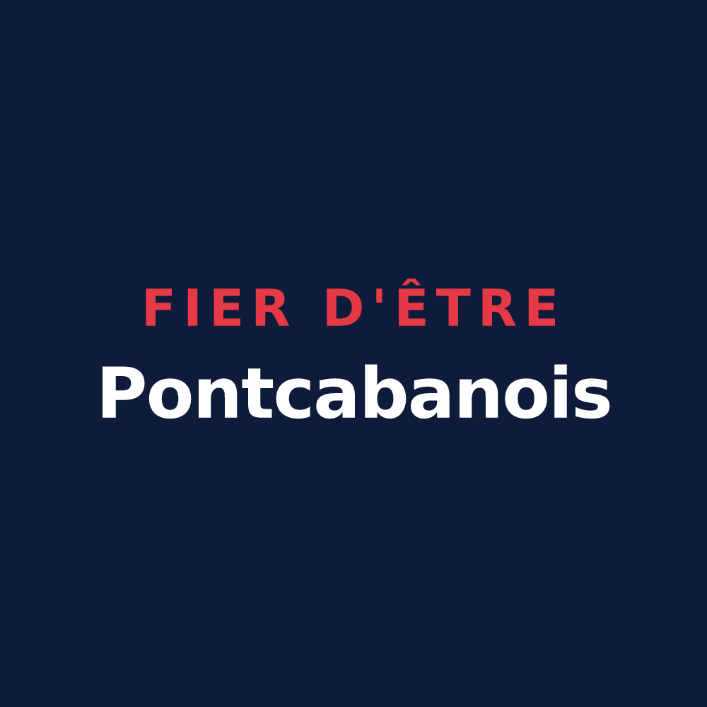 T-shirt « Fier d'être Pontcabanois » — design pour Le Pont-Chrétien-Chabenet