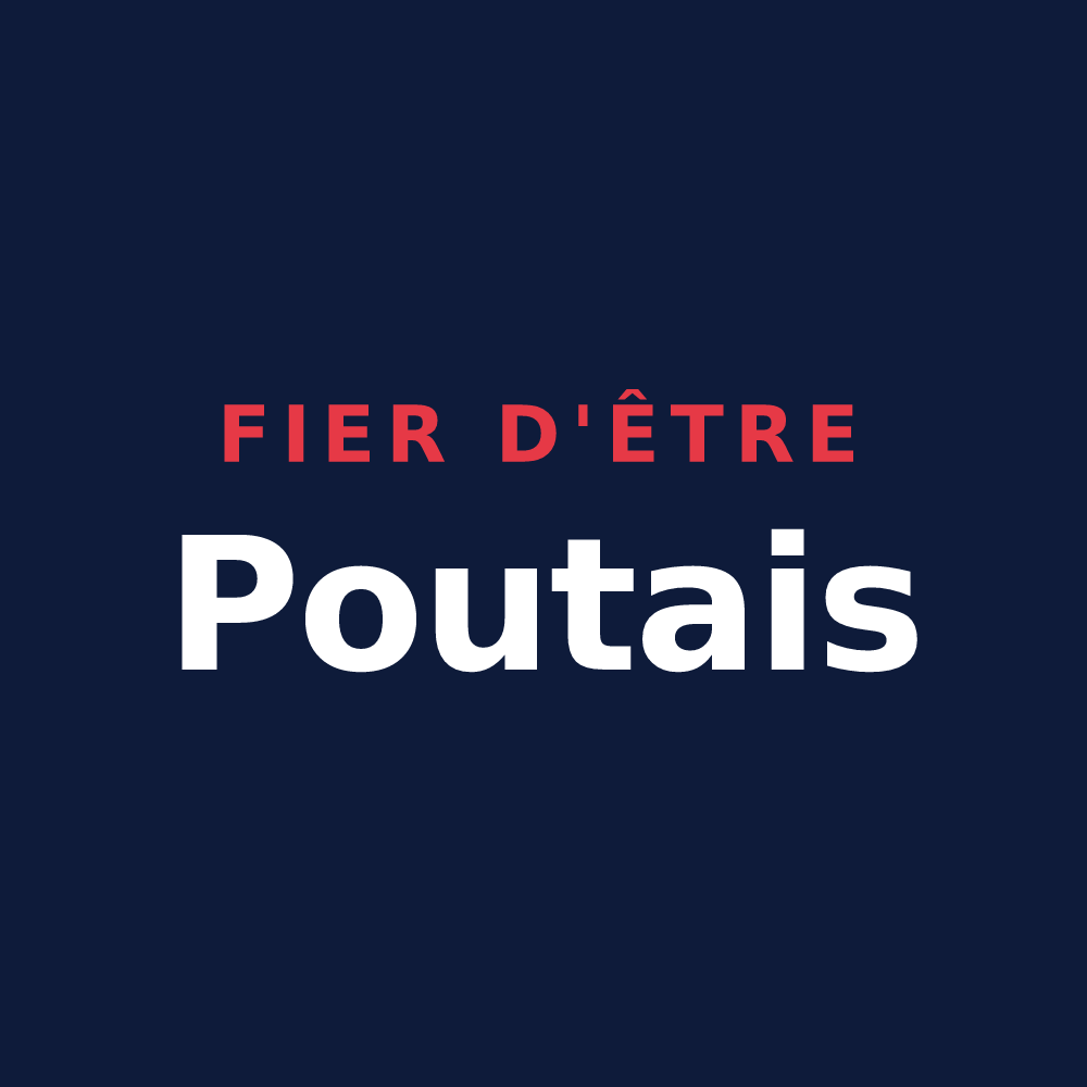 T-shirt « Fier d'être Poutais » — design pour Le Pout