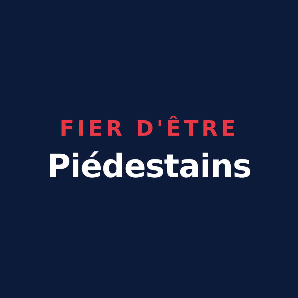 T-shirt « Fier d'être Piédestains » — design pour Le Puid