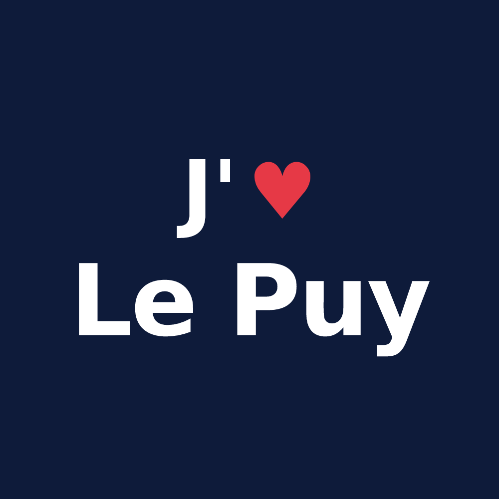 T-shirt personnalisé Le Puy — design J'aime Le Puy