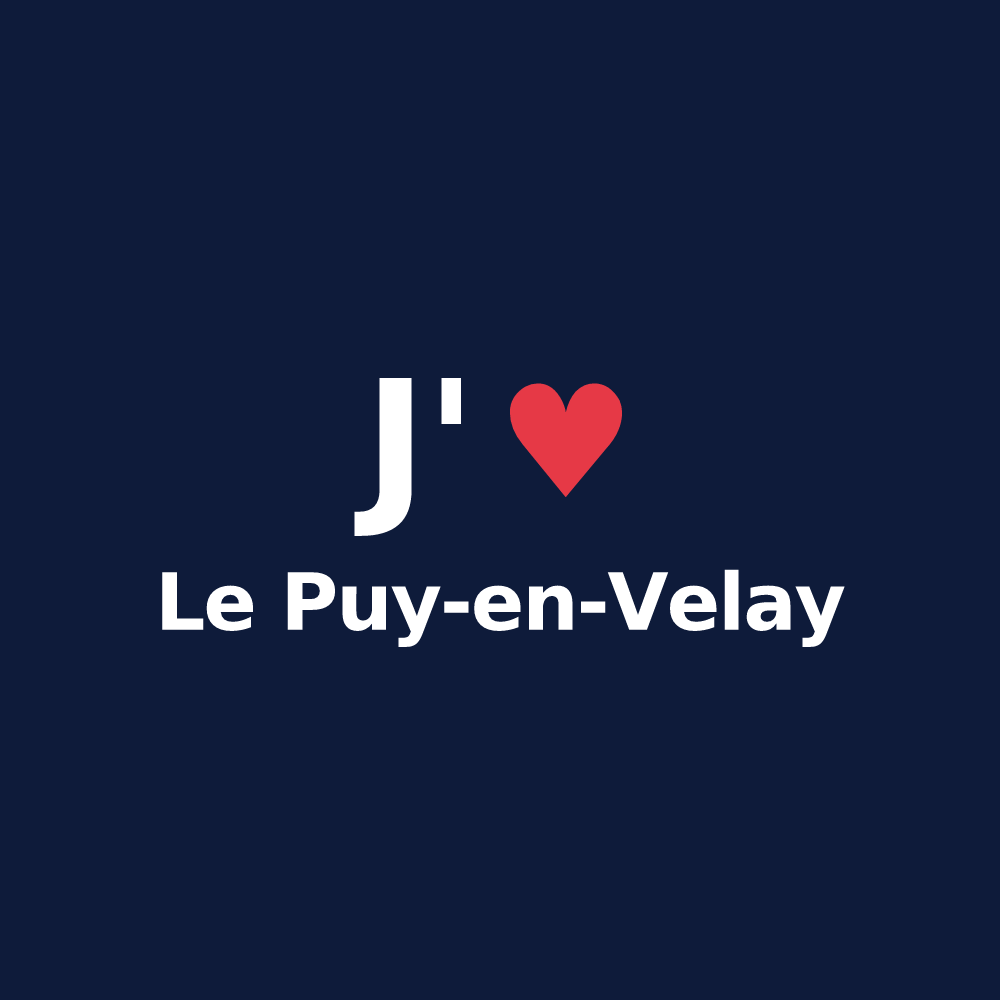 T-shirt personnalisé Le Puy-en-Velay — design J'aime Le Puy-en-Velay